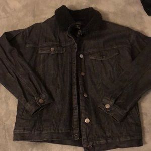 Black wool Denim Jacket